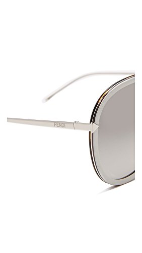 FENDI FF 0155/S VK V5A Gafas de Sol, Beige (Beige PLD/Grey SF), 57 para Mujer