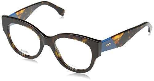 FENDI FF 0271 086 50 Gafas de Sol, Marrón (Dark Havana), Mujer
