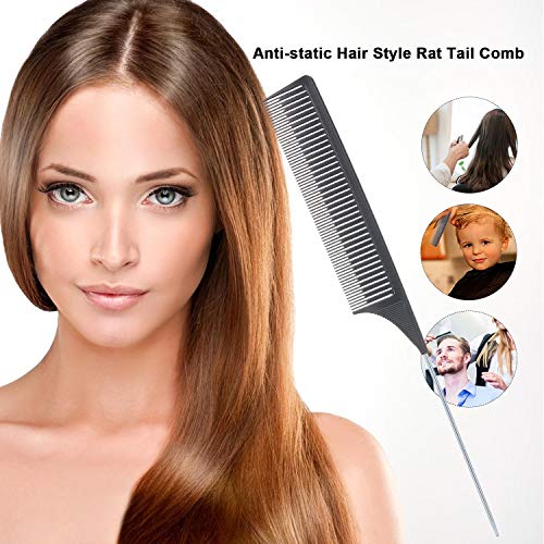 Fesjoy - Peine de pelo con forma de cola de caballo para el pelo y desenredante resistente al calor