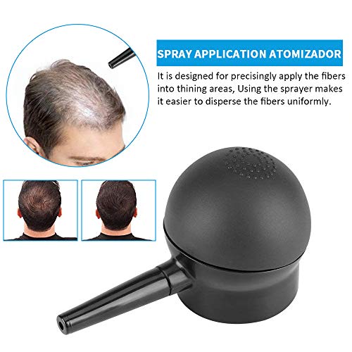Fibras para la construcción de cabello, Polvo para el cabello de fibra de calidad profesional, Los mejores productos para espesar el cabello (Marrón medio)
