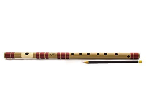 Flautas metálicas India PVC Fibra D Sharp Bansuri Middle Octave (16 pulgadas)