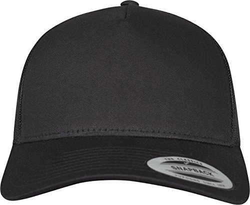 FLEXFIT Gorra Trucker Clásica, Gorra de Béisbol con 5 Paneles y Malla en la Parte Trasera, Ajustable y Cierre de Plástico, Gorra para la Cabeza, Unisex