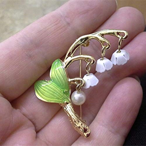 Fliyeong Muguet - Broches de flores para Navidad, regalo de boda para mujeres, práctico y útil