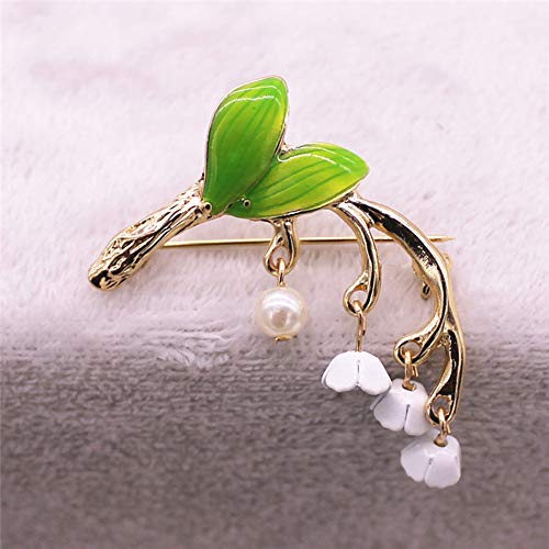 Fliyeong Muguet - Broches de flores para Navidad, regalo de boda para mujeres, práctico y útil