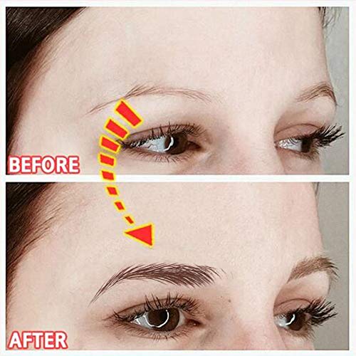 FLOFIA 80 Pares Pegatinas de Cejas Adhesivas Postizas, Tatuaje Cejas Auténtica con Forma De Cabello Impermeable Waterproof, Larga Duración para Mujer Hombre Unisex Maquillaje, Marrón