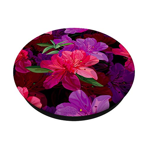 Floral de Azaleas en Lavandas y Rosas PopSockets PopGrip Intercambiable