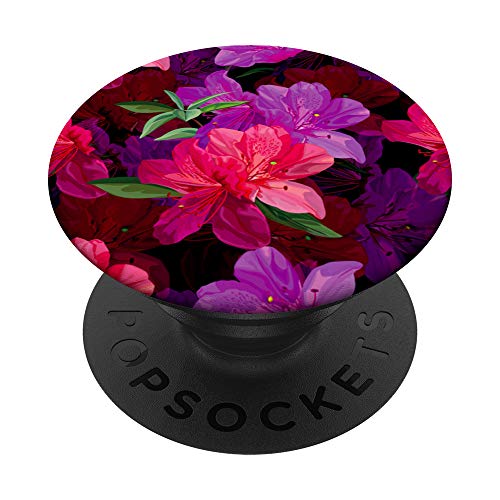 Floral de Azaleas en Lavandas y Rosas PopSockets PopGrip Intercambiable