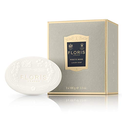 FLORIS LONDON White Rose Colección De Jabón De Lujo - 3 Unidades x 100 gr.