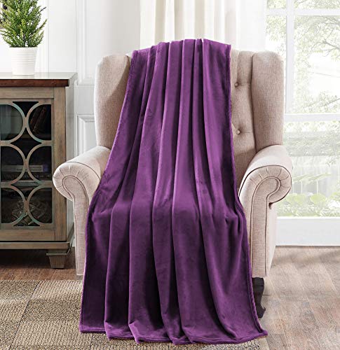 Foren Tex Manta para sofá y Cama de Franela (X-3094) 300GMS Sin Pelusas No Suelta Pelo Tacto Suave y Cálida Varios Tamaños y Colores (220x240cm)