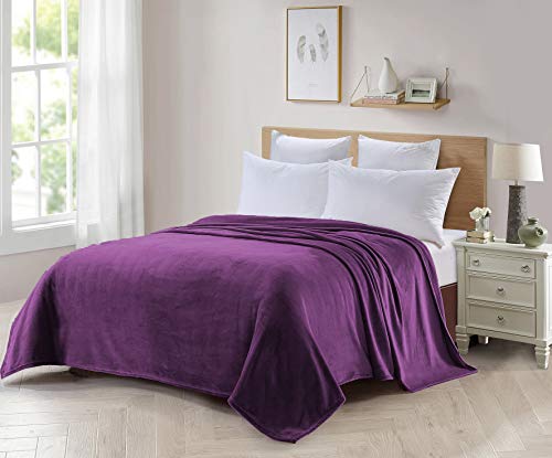 Foren Tex Manta para sofá y Cama de Franela (X-3094) 300GMS Sin Pelusas No Suelta Pelo Tacto Suave y Cálida Varios Tamaños y Colores (220x240cm)