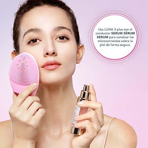 FOREO LUNA 3 plus, dispositivo de limpieza facial térmica con microcorrientes para piel normal, masaje T-Sonic, 16 intensidades, 125 usos por carga USB, conexión por app, 2 años de garantía