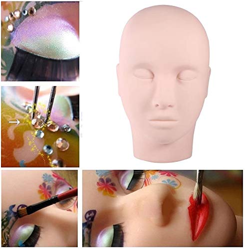 Formación Maniquí Maquillaje Práctica Cabeza plana Ojo Pestañas postizas Extensiones de pestañas Labio Tatuaje Modelo de práctica Maniquí Maniquí Cabeza