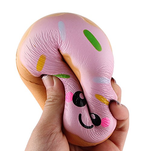 Fossrn Juguete de Galaxy Ciervo Kawaii Grande Animales con Perfumados Olor Juguetes de compresión (Buñuelo/11cm)