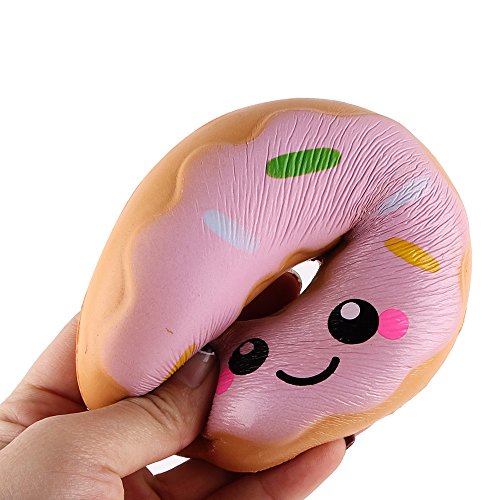 Fossrn Juguete de Galaxy Ciervo Kawaii Grande Animales con Perfumados Olor Juguetes de compresión (Buñuelo/11cm)