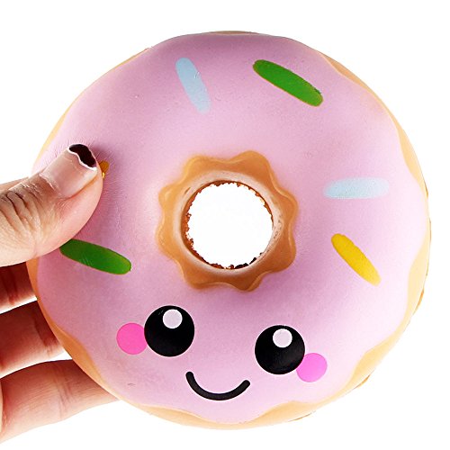Fossrn Juguete de Galaxy Ciervo Kawaii Grande Animales con Perfumados Olor Juguetes de compresión (Buñuelo/11cm)