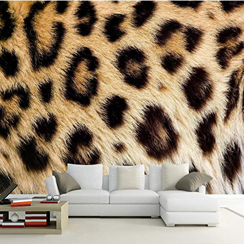 Fotomurales Personalized Ization Leopard Print 3D Photo Mural Wallpaper Restaurant Clubs Ktv Bar Modern Fashion Decor Seda 300X210Cm
