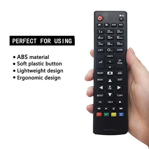 FOXRMT Nuevo Reemplazo Mando TV Smart TV AKB74915324 para Mando Smart TV AKB74915324 Mando Distancia No se Requiere Configuración Mando TV Universal