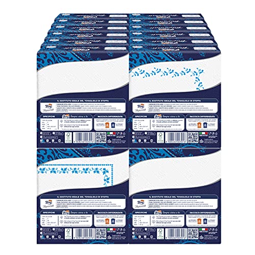Foxy Colcha | Servilletas dobles | 24 paquetes de 45 unidades 40 x 38,5 cm | Blancas y decoradas | Papel 100% certificado FSC® | Paquete 100% reciclable