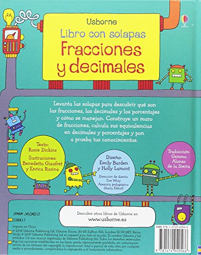 Fracciones y decimales (Solapas para aprender)