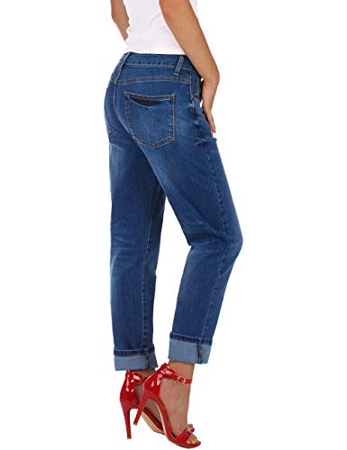 Fraternel Pantalones Vaqueros Mujer Boyfriend Azul XL