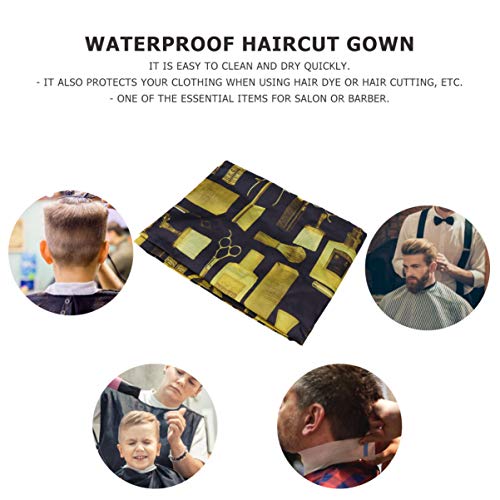 FRCOLOR Capa de Corte de Pelo Delantal de Peluquero Profesional Maquillaje Babero Capa Salón Estilista Suministro para Recortar Peinado para Colorear Peluquería