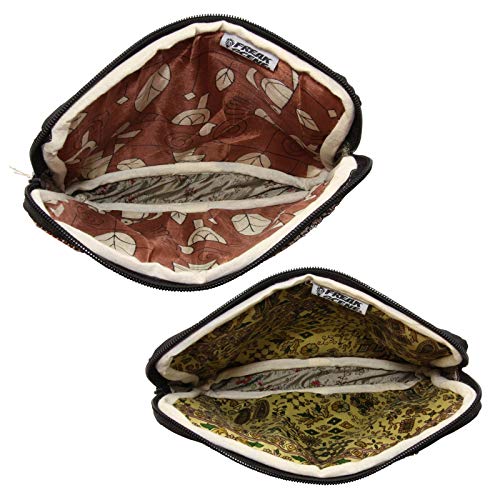 Freak Scene Bolsillo con Cremallera - Bolsa de cosméticos - Bolsa de Aseo - Reciclaje - Comercio Justo