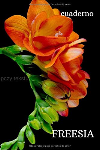 FREESIA: Cuaderno motivacional de la flor, Revista, El libro más vendido, Cuaderno de notas, Cuaderno de ejercicios, Folleto motivacional, Dibujo, ... bitácora, Diario (110 páginas, limpio, 6 x 9)