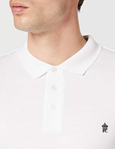 French Connection Basic Sneezy Polo, Blanco (Blanco/Azul Marino 11), XXL para Hombre