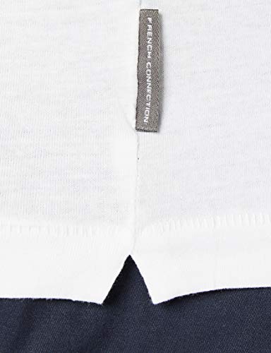 French Connection Basic Sneezy Polo, Blanco (Blanco/Azul Marino 11), XXL para Hombre