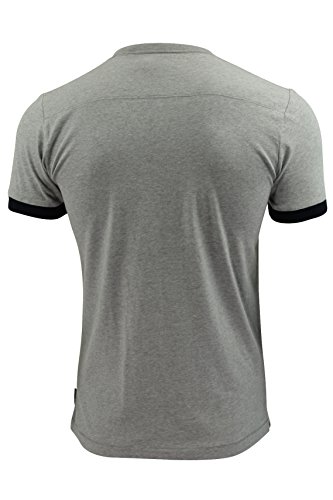 French Connection Summer Contrast Cuff, Camiseta para Hombre, Gris, Medium