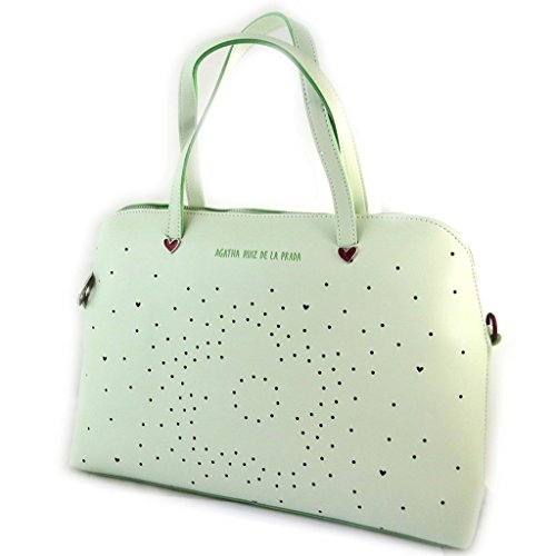 'french touch' bolsa 'Agatha Ruiz De La Prada'agua verde - corazones perforados.