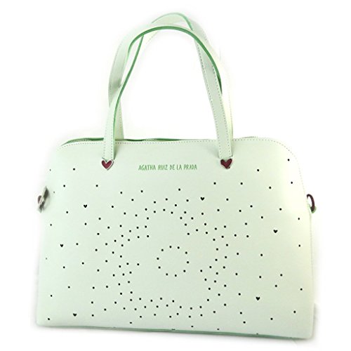 'french touch' bolsa 'Agatha Ruiz De La Prada'agua verde - corazones perforados.