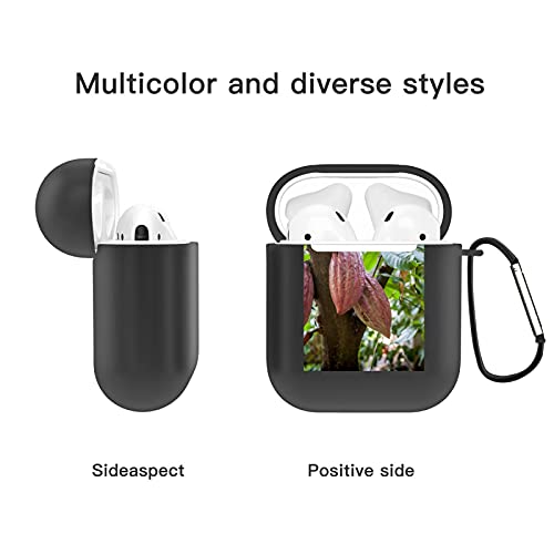 Funda AirPods diseñada para AirPods 2y1,Árbol de Cacao (Theobroma Cacao). Vainas de Cacao orgánico en la Naturaleza,Funda de Silicona Protectora Completa