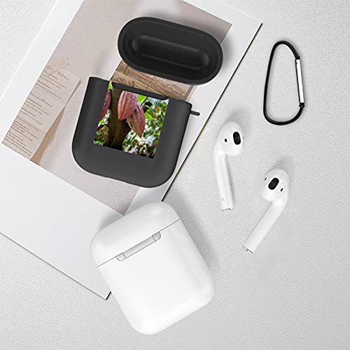 Funda AirPods diseñada para AirPods 2y1,Árbol de Cacao (Theobroma Cacao). Vainas de Cacao orgánico en la Naturaleza,Funda de Silicona Protectora Completa