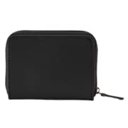Funda de piel italiana para billetera/monedero negro