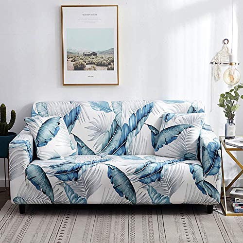 Funda de sofá elástica con Estampado Floral Estilo de línea Fundas de sofá elásticas para Sala de Estar Funda de sofá Funda de sofá seccional A18 3 plazas