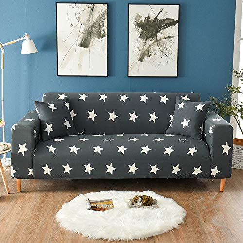Funda de sofá elástica con Estampado Floral Estilo de línea Fundas de sofá elásticas para Sala de Estar Funda de sofá Funda de sofá seccional A18 3 plazas