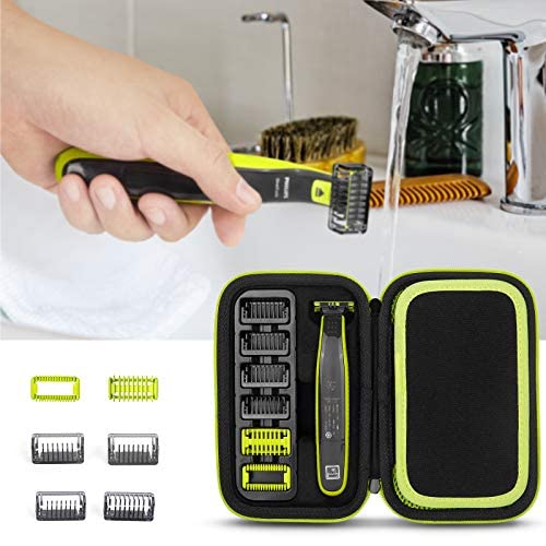 Funda Estuche para Philips OneBlade QP2520, QP2630, QP2530, QP2620 Recambio, Caja Cubrir de Rígida Almacenamiento para One Blade Bolso