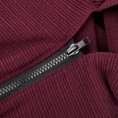 Funda MiLong para silla de oficina. Funda elástica y extraíble, elastano, rojo vino, Small