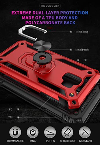Funda para Samsung Galaxy J2 Core Carcasa,360 grados de soporte giratorio magnético Funda para Samsung Galaxy J2 Core 2018 SM-J260M/DS SM-J260F/DS SM-J260G/DS / Galaxy J2 Pure Funda Concha Case Gold
