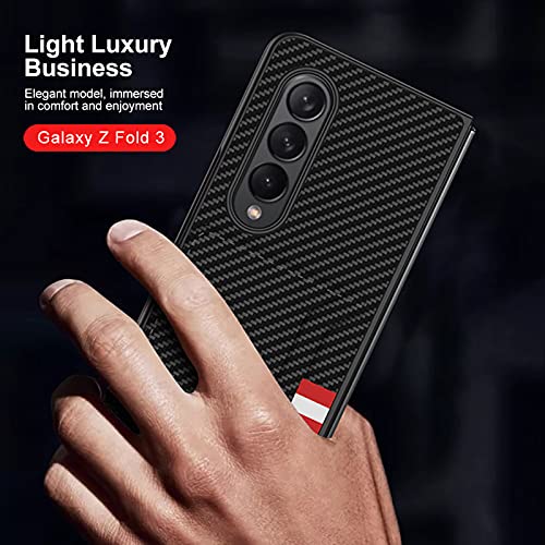 Funda para Samsung Galaxy Z Fold 3 5G, Tarjetero Cartera d Funda de Case, Carcasa con [Anti Choques]+[Anticaída], Pantalla Plegable Carcasa para Samsung Z Fold 3 5G-Negro
