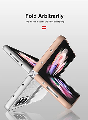 Funda para Samsung Galaxy Z Fold 3 5G, Tarjetero Cartera d Funda de Case, Carcasa con [Anti Choques]+[Anticaída], Pantalla Plegable Carcasa para Samsung Z Fold 3 5G-Negro