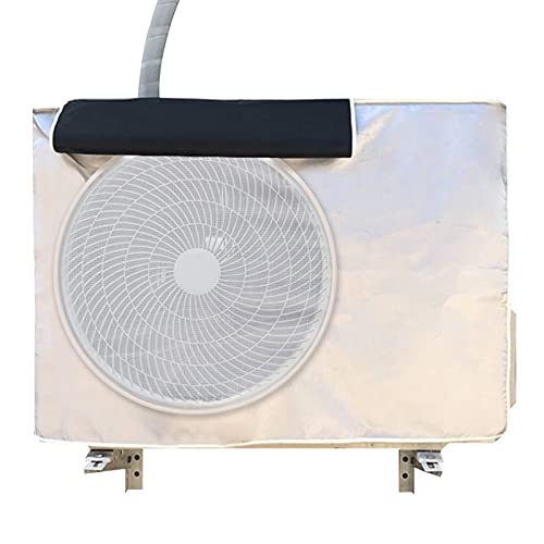 Funda Protectora para Aire Acondicionado Exterio Cubre Aire Acondicionado Exterior Antipolvo Antinieve Protegido Sol Tejido Oxford para Unidad Externa de Aire Acondicionado 1.5P (80 * 26 * 57cm)