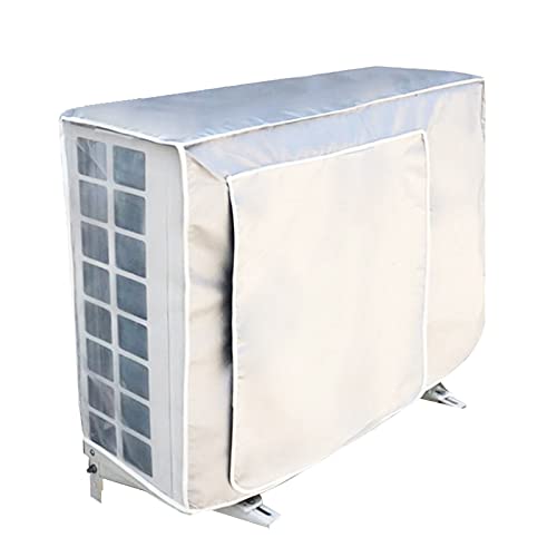 Funda Protectora para Aire Acondicionado Exterio Cubre Aire Acondicionado Exterior Antipolvo Antinieve Protegido Sol Tejido Oxford para Unidad Externa de Aire Acondicionado 1.5P (80 * 26 * 57cm)