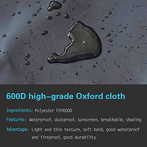 Funda protectora para aire acondicionado exterior, impermeable y protector solar, protege el aire acondicionado exterior de los daños de los elementos naturales (80x28x54cm, gris)
