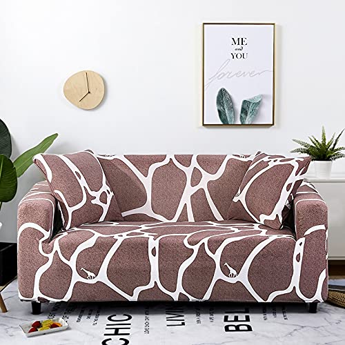 Funda protectora para sofá elástica de línea geométrica, funda protectora antideslizante para sofá todo incluido, funda protectora para sofá para mascotas, funda protectora para sofá A10 de 4 plazas