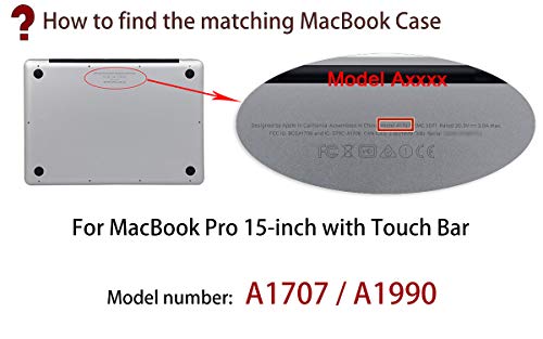 Funda UESWILL para MacBook, lisa, de tacto suave, rígida, mate y con un paño de microfibra para limpiar