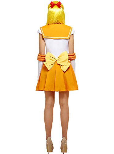 Funidelia | Disfraz de Venus - Sailor Moon Oficial para Mujer Talla XXL ▶ Anime, Cosplay, Bunny Tsukino, Dibujos Animados - Color: Naranja - Licencia: 100% Oficial