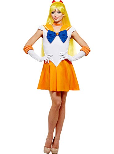 Funidelia | Disfraz de Venus - Sailor Moon Oficial para Mujer Talla XXL ▶ Anime, Cosplay, Bunny Tsukino, Dibujos Animados - Color: Naranja - Licencia: 100% Oficial