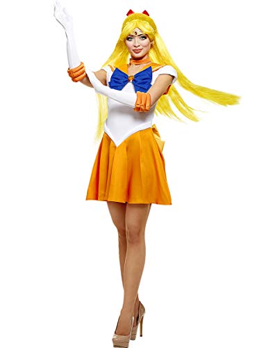 Funidelia | Disfraz de Venus - Sailor Moon Oficial para Mujer Talla XXL ▶ Anime, Cosplay, Bunny Tsukino, Dibujos Animados - Color: Naranja - Licencia: 100% Oficial